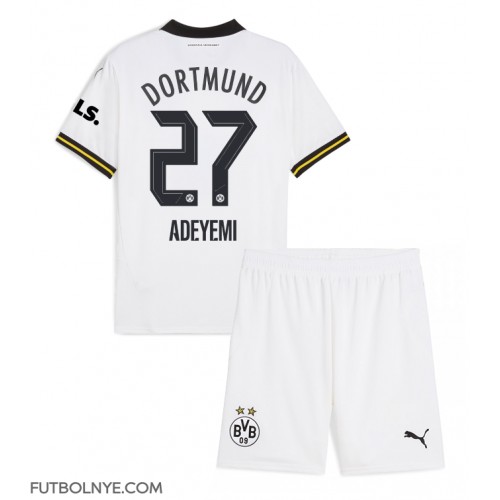 Camiseta Borussia Dortmund Karim Adeyemi #27 Tercera Equipación para niños 2024-25 manga corta (+ pantalones cortos)